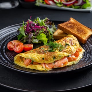 Smoked Salmon Omelette