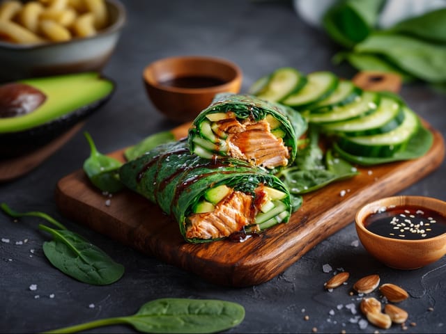 Salmon Wrap.