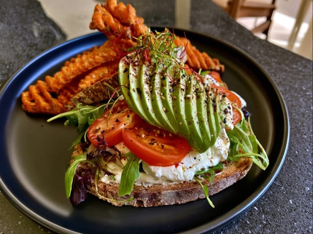 Avocado on Sourdough Toast.