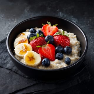 Oatmeal and Fruits