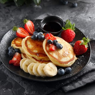 Pancakes and Fruits